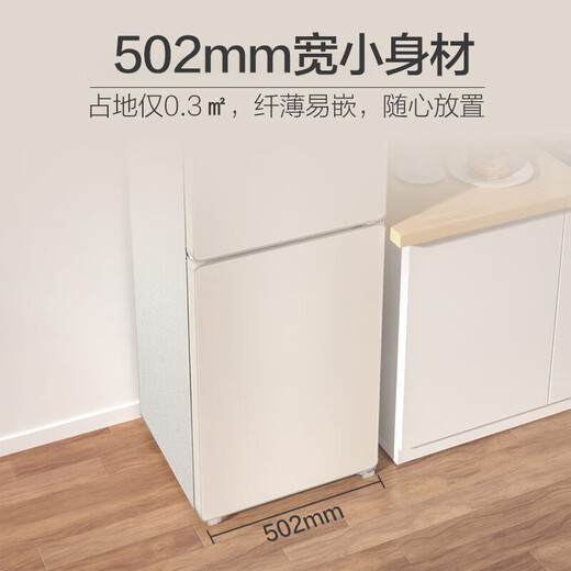 Haier Refrigerator Household 190 liter two-door small-sized mini refrigerator, air-cooled, frost-free, dual-purpose refrigeration and freezing, corporate procurement /BCD-190WLHC2Z0L9