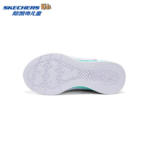 Skechers斯凯奇儿童秋冬保暖运动鞋舒适闪灯休闲棉靴302677L 677L薰衣草色/多彩色/LVMT 32