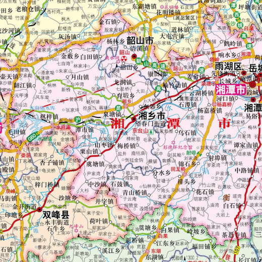 Hunan Map 2025 Hunan Provincial Government Transportation Terrain 1068*749mm 749mm