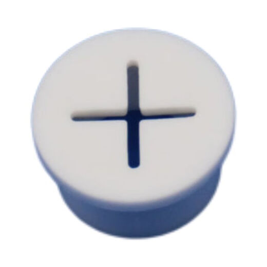 Danyang Sunny Cross Rubber Plug White Soft Silicone Cable Protector Hole Cover Mobile Phone Cabinet Dust Plug Opening 20mm, 25mm White Opening 20mm