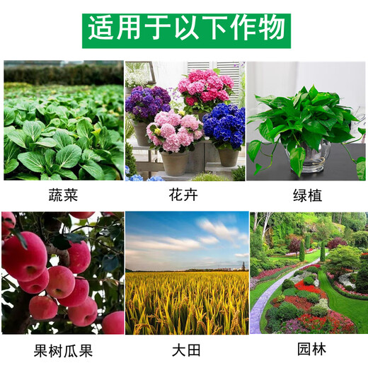 Water-soluble fertilizer for rooting and strong seedlings. A large amount of all-elements universal nitrogen, phosphorus and potassium balanced type for fruit expansion. Water-soluble fertilizer + red square potassium dihydrogen phosphate.