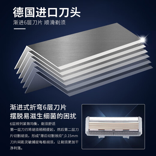 阿帕齐天弓手动剃须刀手动刮胡刀手动刀头刀片剃须刀 1刀架3刀头+底座+230ml大须泡+盒