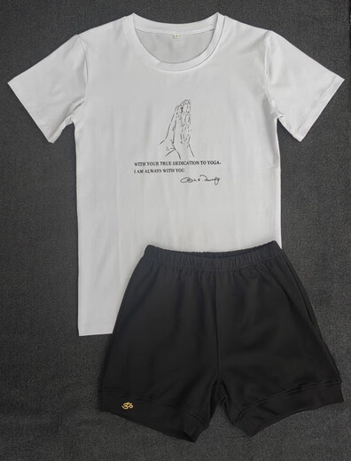 JPHZNB年艾扬格瑜伽服短裤经典男士款高弹力透气常规款棉艾扬格短裤 黑色 男短裤 L