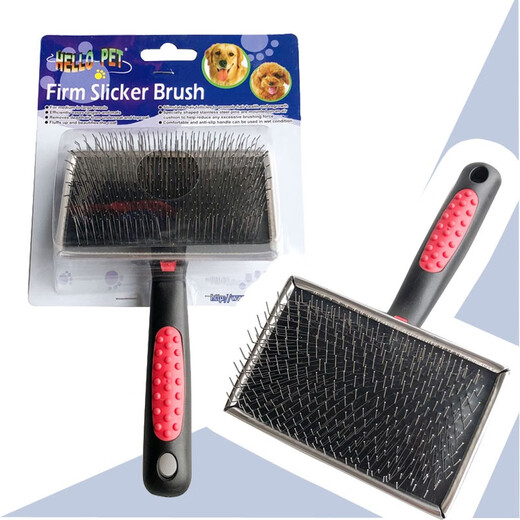 Chuanji cat pain-free comb dog comb pet hair pulling and knotting beauty fluffy needle comb H216 (hard needle extra large size)