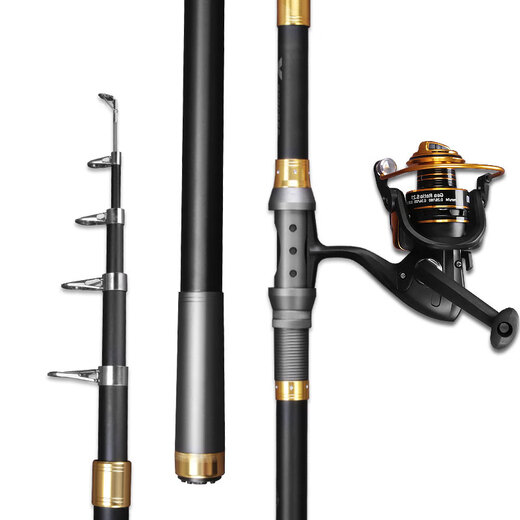 Bear Fire 2nd Generation Sea Rod Set Fishing Rod 2m 7 Sea Rod Throwing Rod Long-range Casting Rod Spinning Sea Fishing Rod Hand Rod