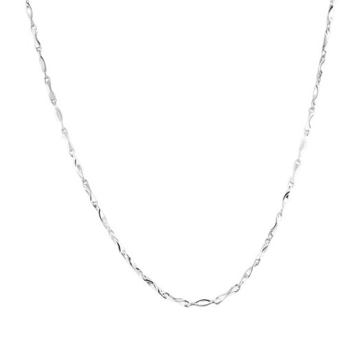 Caibai Jewelry Platinum Necklace Pt950 Yuanbao Fashion Necklace Price Approximately 3.20g Approximately 40cm