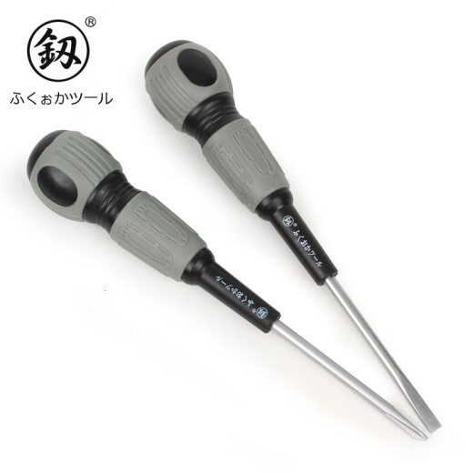 釰日本福冈工具 螺丝刀电工用一字十字改锥螺丝批带磁性 6*125mm一字 FO-9738