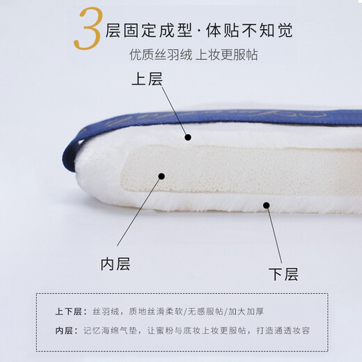 AMORTALS Velvet Nude Skin Loose Powder Puff 2 Pack M Size Not Easy to Eat Powder Fits and Sets Makeup Holiday Gift