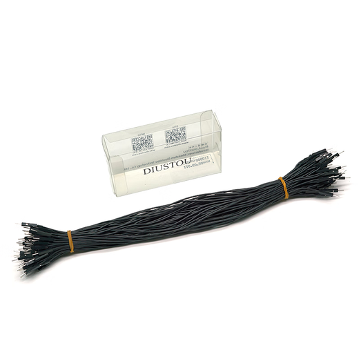 Throwing Stones 1P Rehearsal Dupont Wire 26AWG Silicone Insulated Wire High Temperature Resistant Electronic Wire Experiment Consumables 100 in a Bundle 20cm Wire Length 100/piece Black 30cm Male to Female