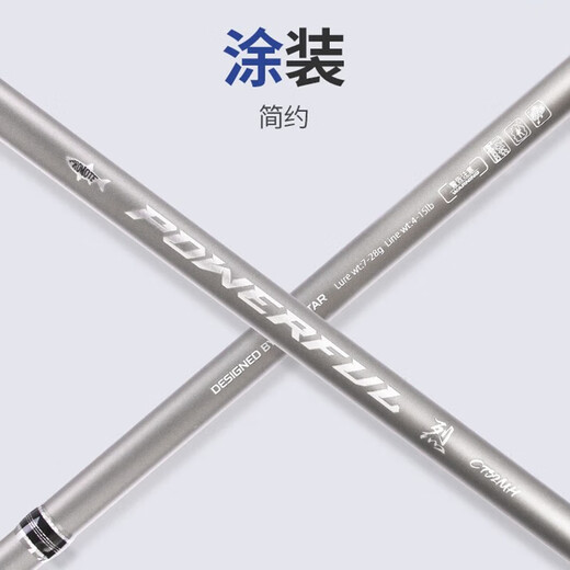 品钓（LURESTAR）路亚竿竞系列锐捷烈XF超快调虫竿鳜鱼竿泛用根钓竿BASS鲈鱼竿 捷2.04米ML直柄S682ML