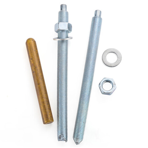 JINGGONG Grade 8.8 Chemical Bolt Chemical Anchor High Strength Chemical Expansion Bolt Fixing Agent M12M16M20 Grade 8.8 M20*260 (2 sets/including chemicals)