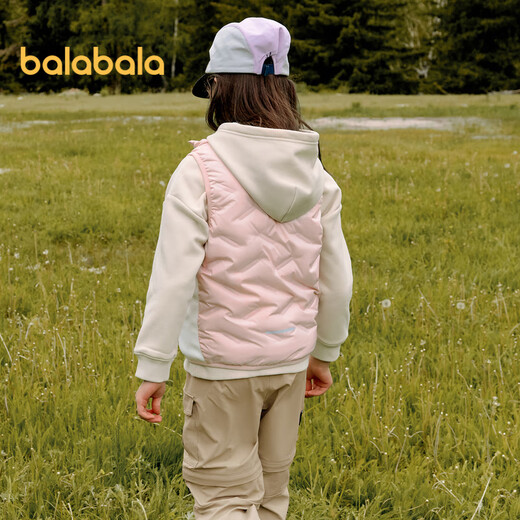 Balabala 24 autumn and winter lightweight and warm children's down jacket duck vest vest bp 208324101202