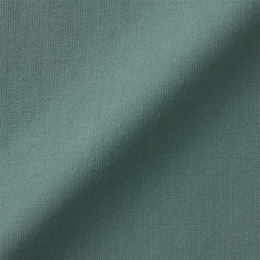 MUJI Men's Cool Henley Collar Short Sleeve T-Shirt Men's Bottoming Shirt Men's Top AC1W6C4S Smoked Green M (170/92A)