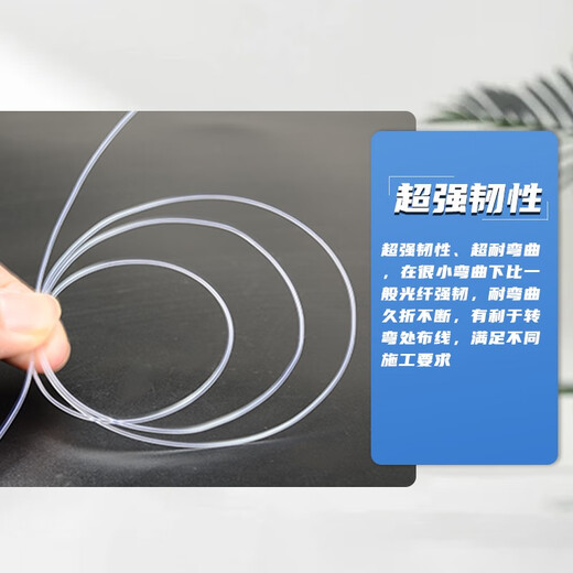 鲁诚讯 隐形光纤室内单模隐形光纤线透明微缆FTTR光纤皮线通信线缆自粘隐形光纤线全屋组网隐形GJI 隐形光纤跳线15米（带SC-SC)