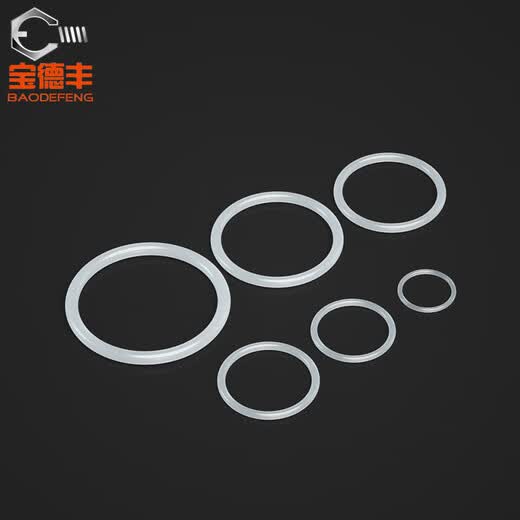 Baodefeng O-ring high temperature resistant silicone ring faucet waterproof sealing ring wear-resistant silicone rubber seal white sealing ring M3x1 100 pieces