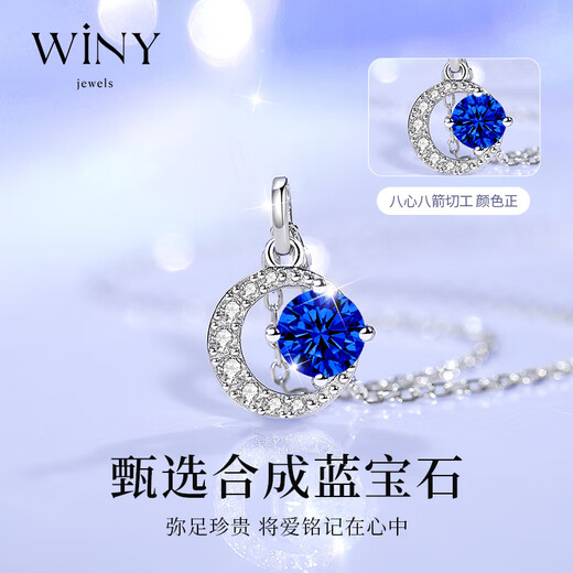 The only (Winy) sterling silver necklace, women's pendant, birthday and Valentine's Day gift for girlfriend and wife, silver jewelry, light luxury niche