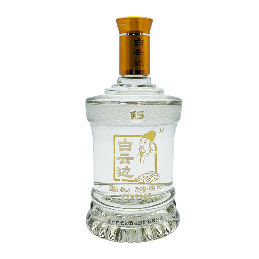 Baiyunbian, 15 años, salsa gruesa y vino blanco fragante, 42 grados, 450 ml*6 botellas, caja entera, regalo del festival a mediados