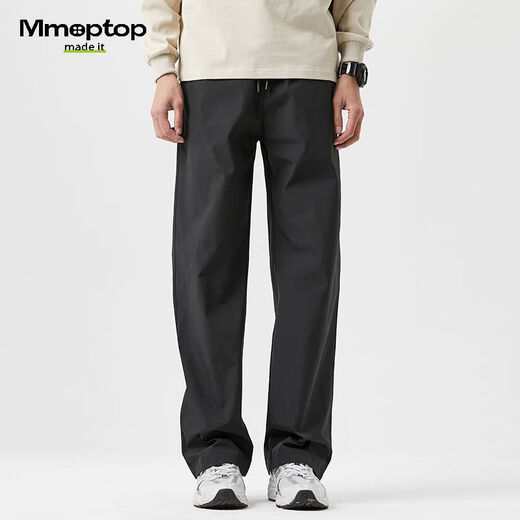 
MMOPTOP charge workwear straight-leg pants for men's spring and summer thin ice silk loose sports casual pants K001 black XL