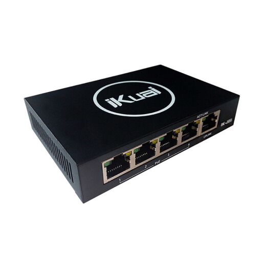 iKuaiIK-J055 100M 4-port PoE power supply enterprise-grade switch one-click port isolation plug and play