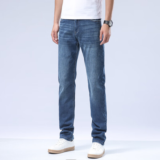 Bos.B Flying Fish Jeans Лето вымыл синюю застежку-молнию.