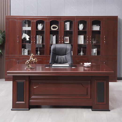 Office boss simple modern executive desk Chinese style executive manager 1.8m office chair combination 2.0m single (without cabinet) #239