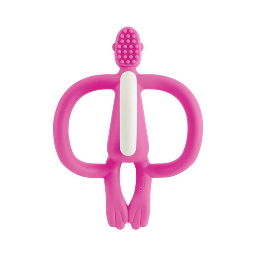 MATCHSTICK MONKEY Discount purchase British Match Monkey oral teether, antibacterial silicone material, baby soothing chews, red tailless antibacterial type, 1 pack + get 8 gifts