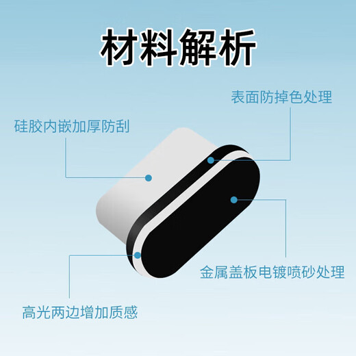 Cancel eignet sich für Apple 16Pro Dust Plug USB-C-Metall-Mobiltelefon-Staubstecker iPhone16Promax Ladeanschluss Staubstopfen iPhone16 Ladeplug Metallmodell [1 Schwarz] Anti-Verlust-Gerät + Kristallbox für iPhone16 Pro geeignet