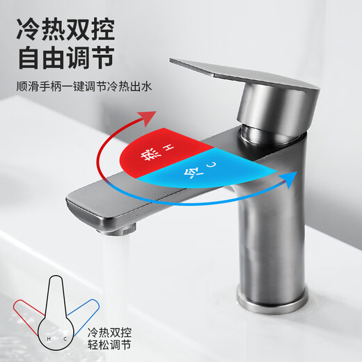 BSITN faucet wash basin bathroom bathroom counter basin hot and cold wash basin faucet B8012