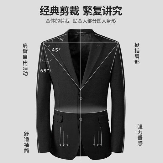 Shanshan Anzug Herren vierjähriger Slim Professional Anzug Business Bester Bräutigam Hochzeitskleid Herrenkleidung
