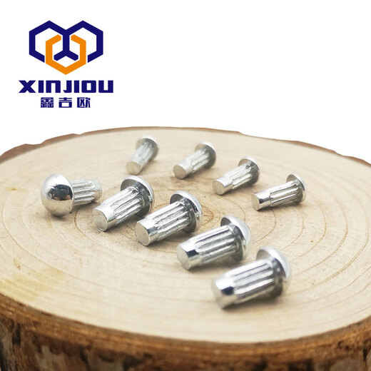 Aluminum sign rivets Pure copper Copper knurled rivets Iron galvanized nameplate rivets Half round head solid trademark rivets Round cap Motor nameplate rivets M2M2.5M3M4 M2*4 (200 pieces) Aluminum material