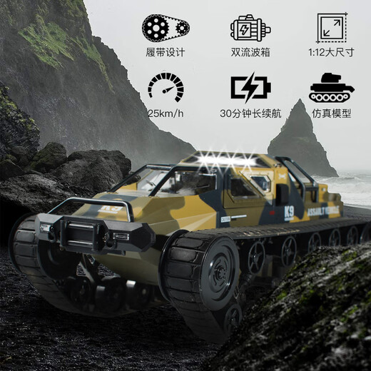 Hengqi Toy RC Модель высокоскоростной дистанционное управление с помощью бак-трека бронированная сплава.