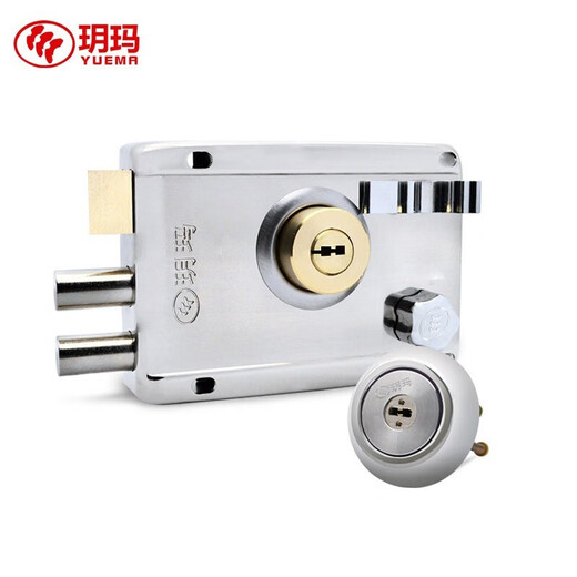 玥玛老式外装门锁防盗门大铁门锁C级锁芯防撬防锡纸开启 750C-698右开切边