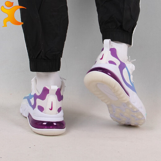 Nike (Nike) Chaussures pour femmes, New Air Max 270 Mesh Breatch Absor-Absorbing and Wear-Resistant Training Sports Chores, Air Cushion Running Chores AT6174-102 38