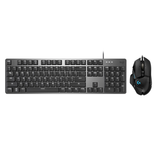 Logitech K845 Teclado mecánico de juegos G502 Hero Teclado con cable Teclado E-Sports E-Sports e Mouse Conjunto K845 Axis azul + G502Hero