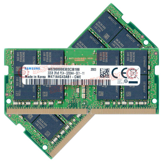 Samsung (SAMSUNG) original DDR4 PC4 fourth-generation notebook all-in-one computer memory bar, suitable for Lenovo Savior, Dell Inspiron, ASUS Tianxuan, HP, Xiaomi, Huawei, etc. DDR4 3200 32G notebook memory bar