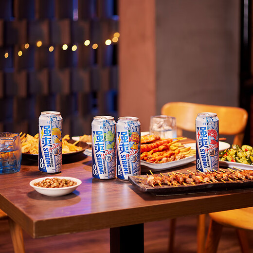 锐澳（RIO）可自由搭配强爽8度系列预调鸡尾酒洋酒气泡果酒500ml大容量 【零糖】8度凤梨风味500mL6罐