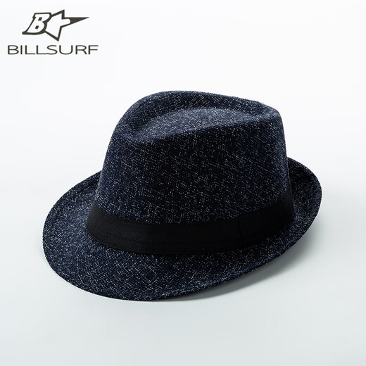 BILLSURF British Jazz Top Hat Men's Outdoor Casual Versatile Breathable Gentleman Top Hat Women's Retro Hat Performance Hat Men's Light Gray One Size 56-58cm