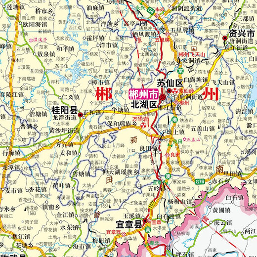 Hunan Map 2025 Hunan Provincial Government Transportation Terrain 1068*749mm 749mm