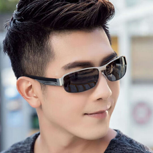 Qustar New Product Sunglasses for Men, Day and Night Driving Color Changing Sunglasses for Men, Polarized Glasses for Night Vision Driving Drivers, Driving Sunglasses for Men, Classic Black Frame, Polarized Color Changing Films + Day and Night Use, Mirror Box, Mirror Box + Lens Cloth + Mirror Bag + Card