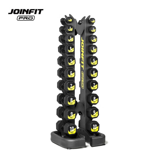 JOINFIT rubber-coated dumbbell men's home fitness arm muscle strength women's shaping arm muscle fitness equipment 6kg/single