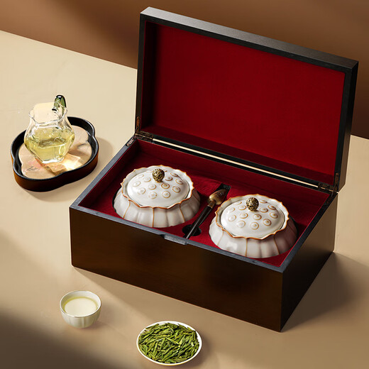 Westsee Shijing Mingqian Boutique Westse Longjing 2025 Neue Teenbox 250g Grüne Tee High-End-Geschenke für Älteste