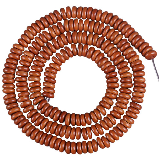 Jewelry craftsman olive stone spacer, thick slice, thin slice, loose bead spacer, bracelet for men, Rudraksha DIY accessories, about 6*2mm, 50 pieces