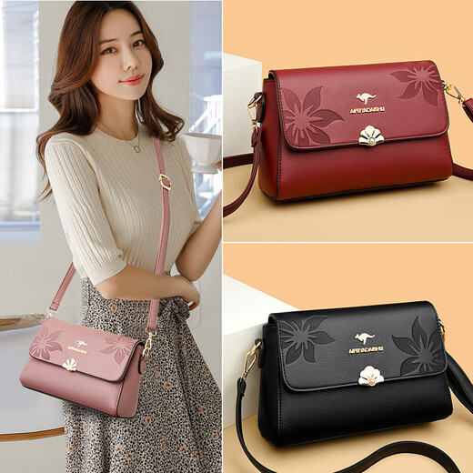 Beihu brand genuine leather crossbody bag women's bag 2023 new women's bag small bag gift mother bag middle-aged portable shoulder bag red
