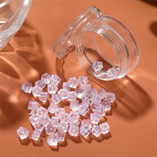 Today's Chengtian Ear Piercing Silicone Ear Plugs, Ear Studs, Ear Plugs, Ear Cap Accessories, Ear Plugs Behind Earrings, Transparent Plugging Earrings, 1 Box (High-end Small Ear Plugs, 100 Pieces)