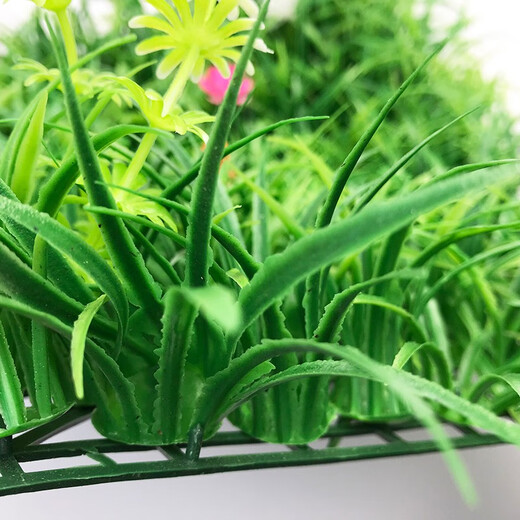 Duoxiu simulated plant wall, green plant wall background wall, green simulated plant mall advertising door head artificial decoration, encrypted seedling 30*30CM piece