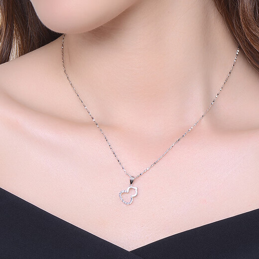Tico fashionable Fulu gourd platinum necklace women's pt950 platinum pendant as a birthday gift for girlfriend and wife