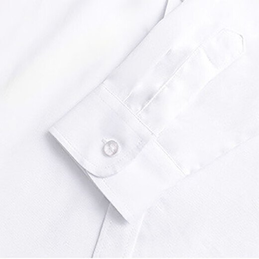 Jiuyu's children's white shirt, boys' spring and autumn pure cotton long-sleeved shirt, middle-aged and older children's performance solid color performance clothes, primary school uniforms, white 170 (suitable for height 161-170cm)