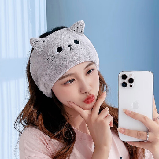 Shang Shu's confinement hat, autumn and winter style confinement scarf, headband, postpartum protective wipes for pregnant women, forehead band, windproof, postpartum women's spring, Hanhan Cat scarf, khaki color, one size fits all