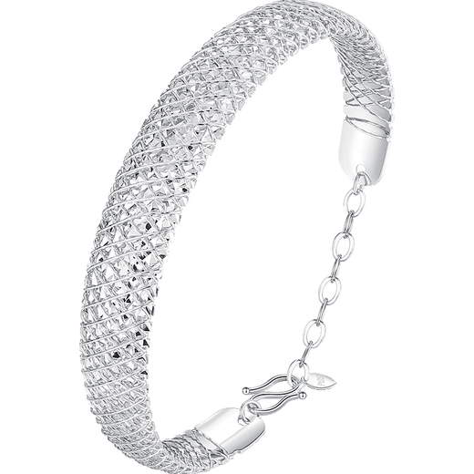 Misu high-quality platinum bracelet for women, pt950 white gold shining star bracelet, adjustable, birthday gift for wife, weight 13.5-13.7g, width about 10.0mm