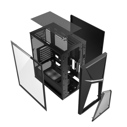 Gigabyte AMD Ryzen 7 5700X/RTX4060Ti/9070 live design rendering e-sports game computer host desktop full set DIY assembly machine three R7 5700X/RX7650GRE